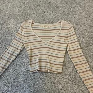 Pacsun La Hearts striped fitted sweater